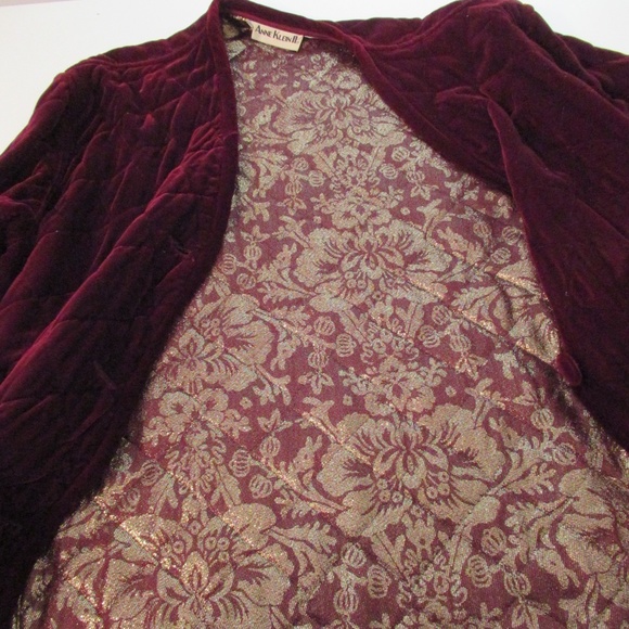 Anne Klein II Burgundy Quilted Jacket - Picture 5 of 9